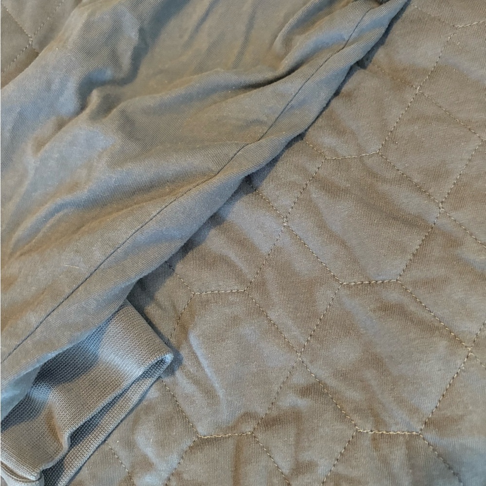 L.L. Bean Quilted Cotton Zip Jacket Blue Large Regular - Picture 14 of 14